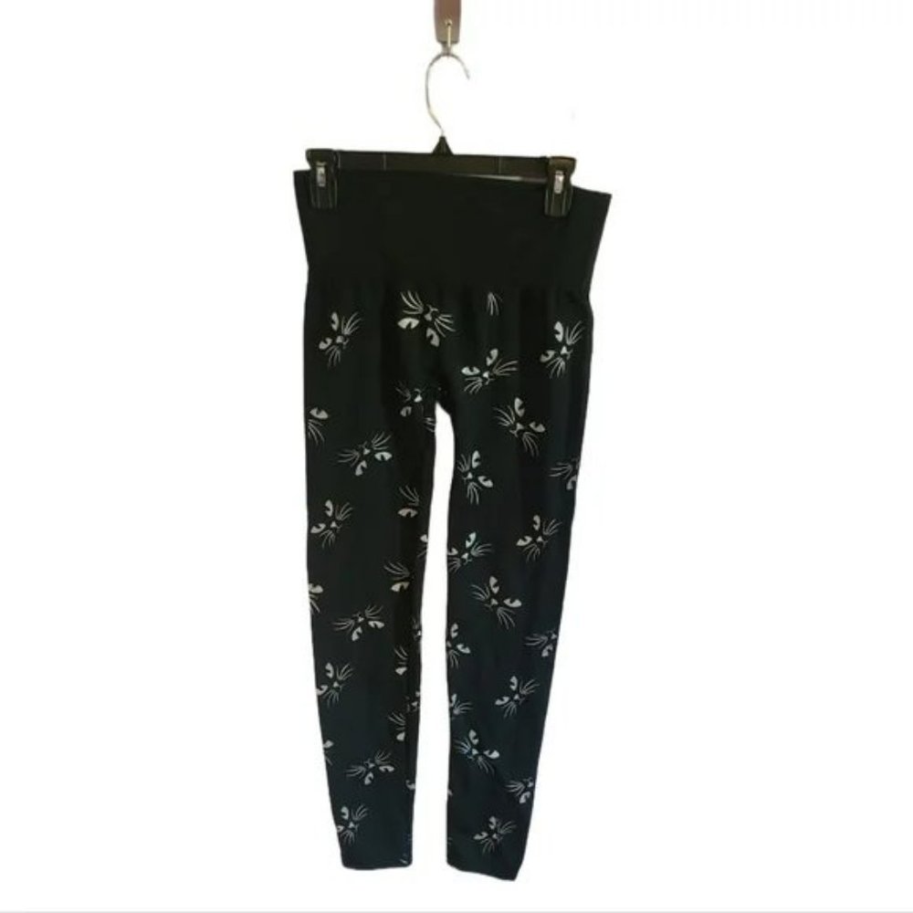 NWOT French Connection Printed Silver Cat Leggings L/XL